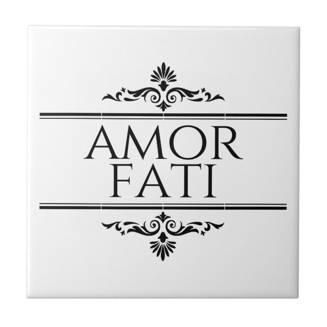 Amor Fati Fliese (Vorderseite)