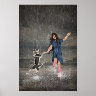 Amor Fati oder tanzen im Regen Poster