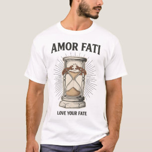 Amor Fati Stoische Sanduhr Zerbrochene Ketten T-Shirt
