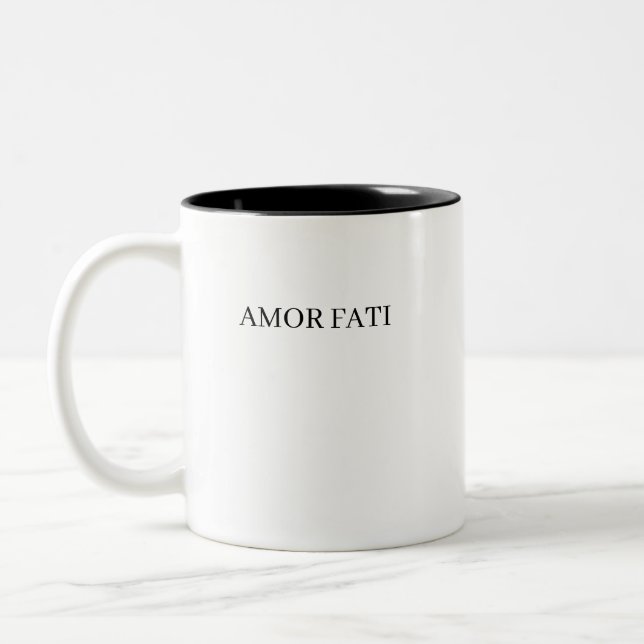 AMOR FATI ZWEIFARBIGE TASSE (Links)