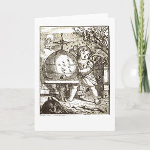 Amor in Angriff genommen durch Bienen Feiertagskarte