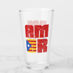 Amor katalanische Liebe, Katalonien Estelada Flag Glas
