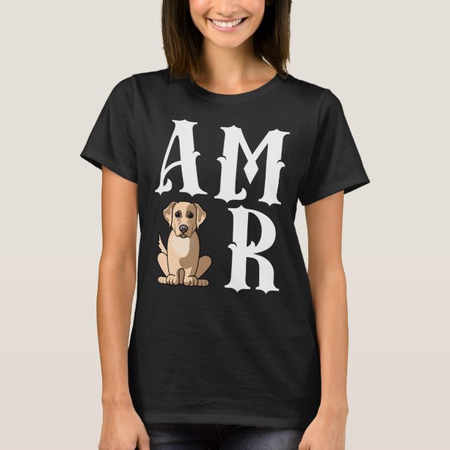 Amor Liebe Labrador Retriever Dog Mama T-Shirt (Vorderseite)