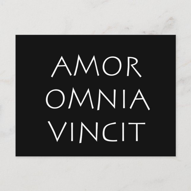 Amor Omnia Vincit Postkarte (Vorderseite)
