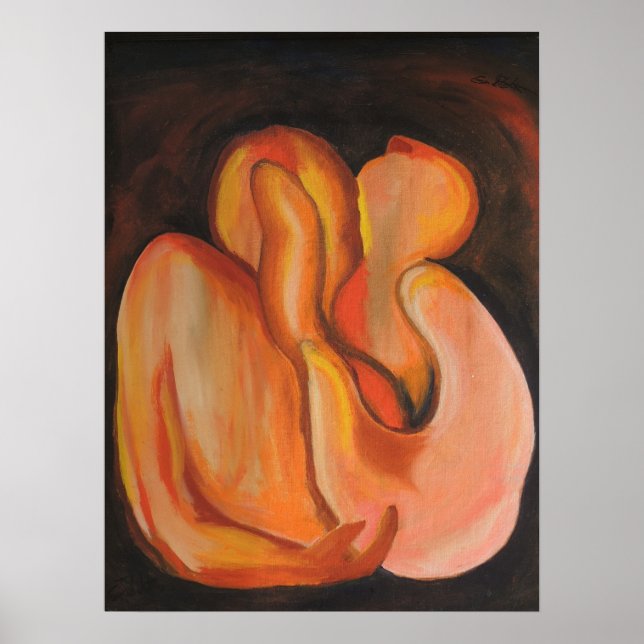 Amor - Paar in Liebe Poster (Vorne)