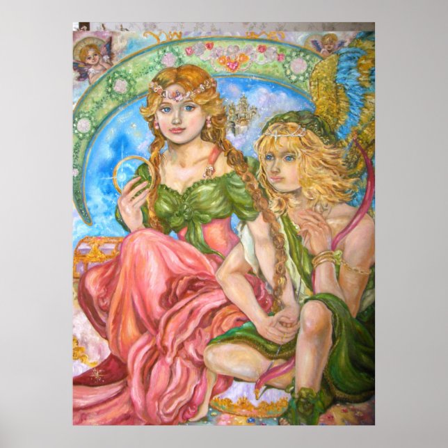 Amor und eine Prinzessin. Poster (Vorne)