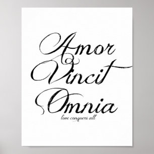 "Amor Vincit Omnia" 8x10 Druck Poster