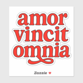 Amor vincit omnia aufkleber