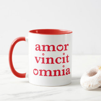 Amor Vincit Omnia - lateinisches Zitat Tasse