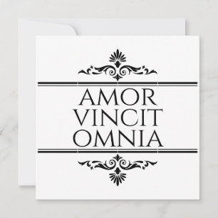 Amor Vincit Omnia - Liebe erobert alle Einladung