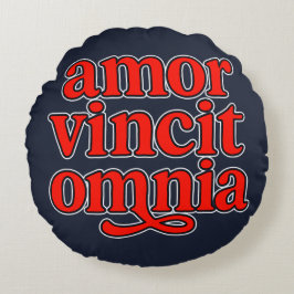 Amor vincit omnia rundes kissen