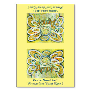 Amor Word Inspiration Engel Anpassen Table Zent Tischnummer