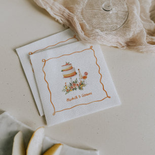 Amore & Aranci Sweet Citrus Wedding Napkins Serviette