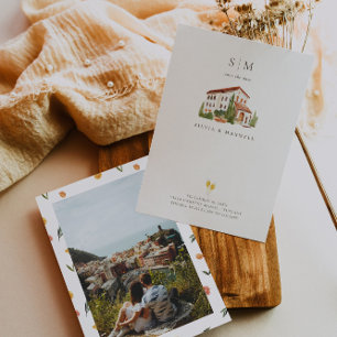 Amore & Aranci Toskana Italien Monogramm-Hochzei