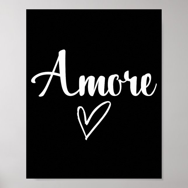 Amore - Italian Love Valentine's Day  Poster (Vorne)
