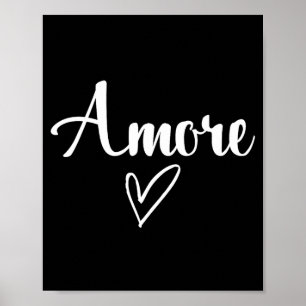 Amore Italienische Liebe Valentinstag Poster