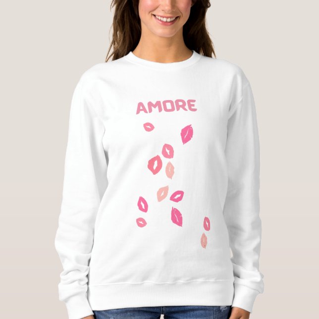 Amore Lip Print Sweatshirt (Vorderseite)