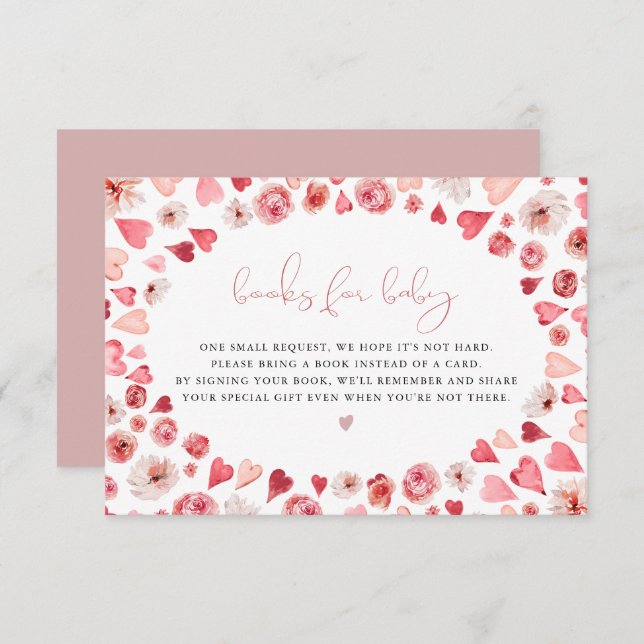 AMORE Little Sweetheart Valentines Books for Baby Einladung (Vorne/Hinten)