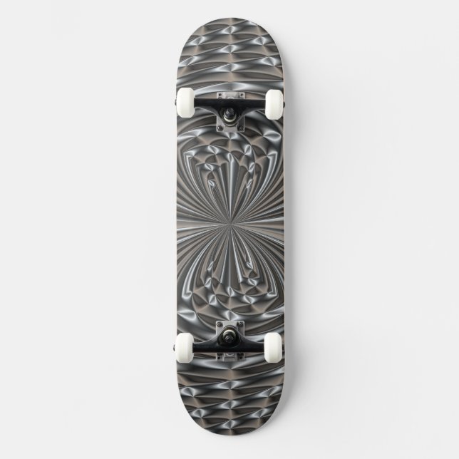 Amore plattierter Edelstahl Skateboard (Vorderseite)