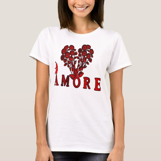 AMORE-, Trägershirt T-Shirt (Vorderseite)