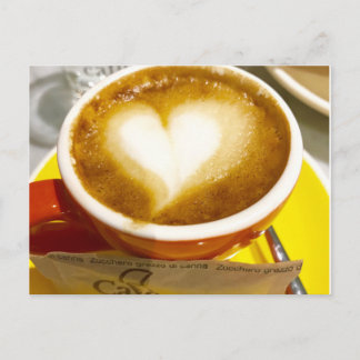 Amorecccino I heart Italienischer Kaffee Postkarte