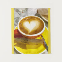 Amoreccino I Herz italienische Kaffee-Tapisserie