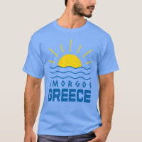 Amorgos Greece Sunshine and Sea Men's Blue