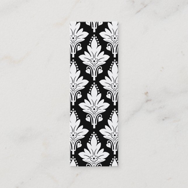 AMOROSO im Weiß auf Schwarzem Mini Visitenkarte (Vorderseite)