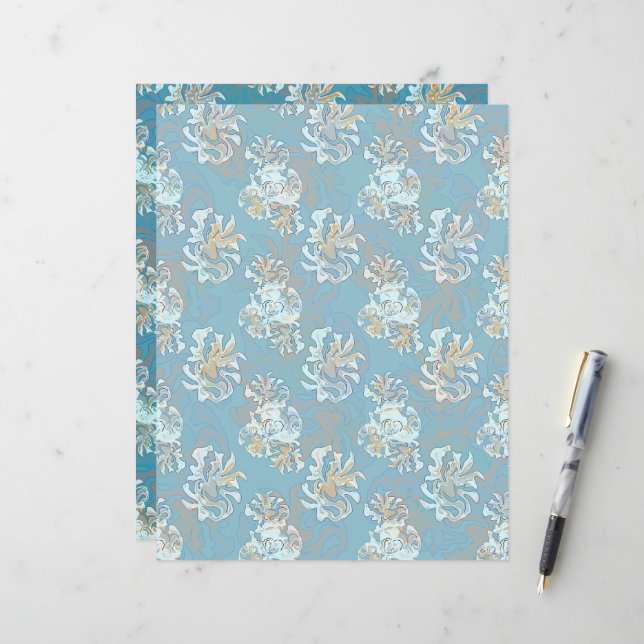 Amorphes Life Scrapbook Paper (Vorderseite/Rückseite Beispiel)