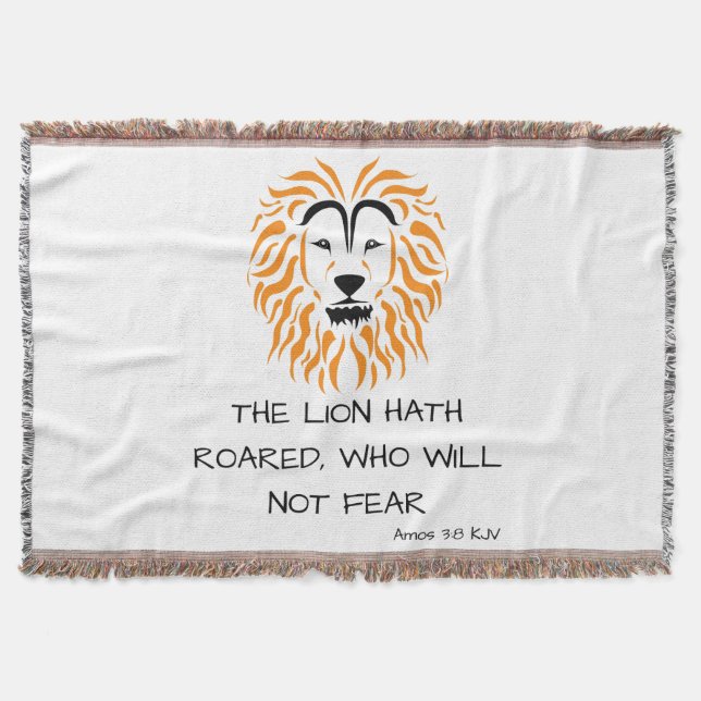 Amos 3:8 KJV Bible Scripting Verse Decke (Vorderseite)