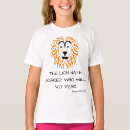 Amos 3:8 KJV Bible Scripture Verse Girl's T-Shirt