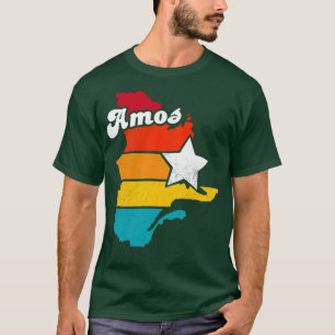 Amos Quebec Canada Vintag Distressed Souvenir 2 T-Shirt