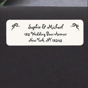 Amour Illustrierte französische Bow-Rücksendeadr