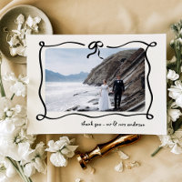 Amour | Illustrierte Hochzeit von Bow und Foto