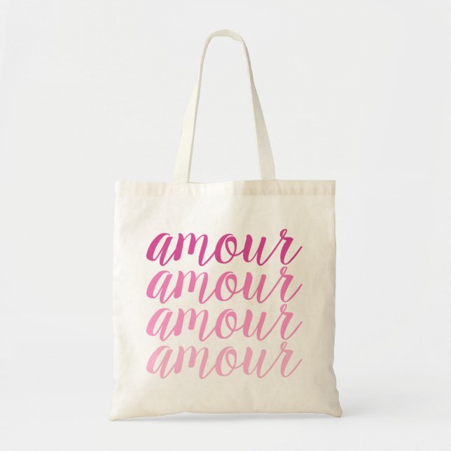 Amour in Pinks Tragetasche (Vorne)