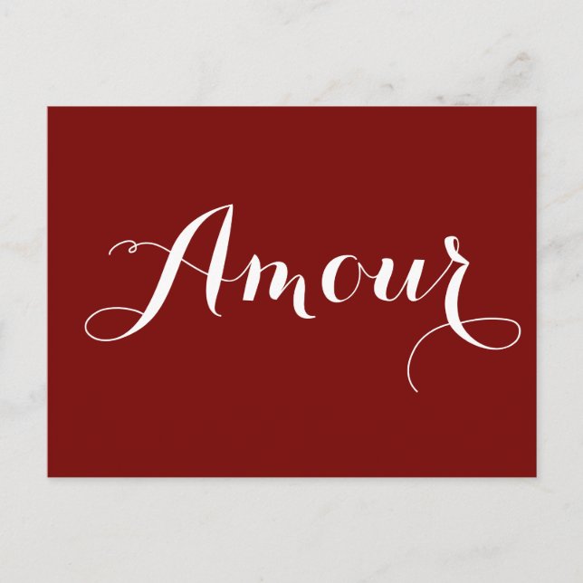 Amour Postkarte (Vorderseite)