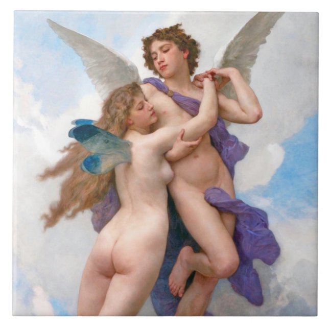 Amour und Psyche, Bouguereau Fliese (Vorderseite)