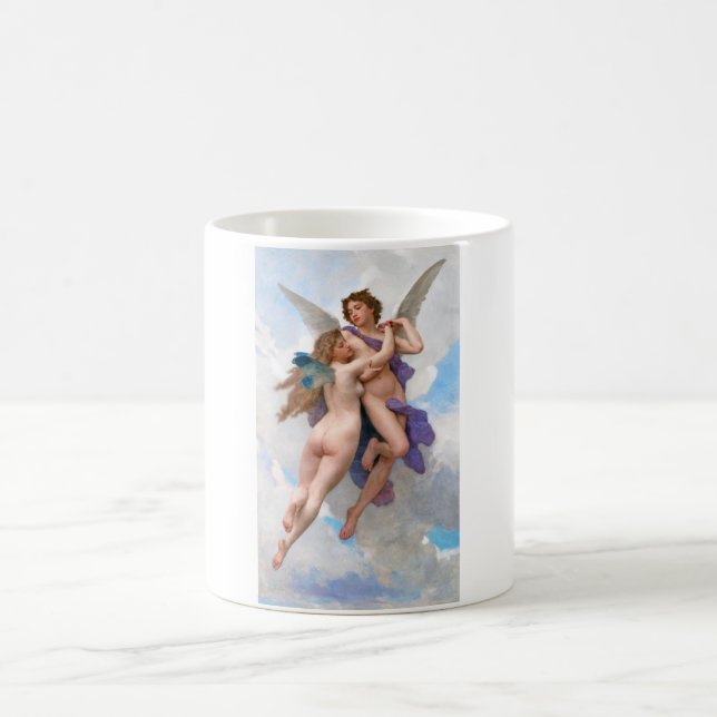 Amour und Psyche, Bouguereau Kaffeetasse (Mittel)