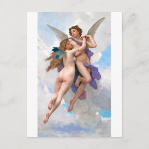 Amour und Psyche, Bouguereau Postkarte
