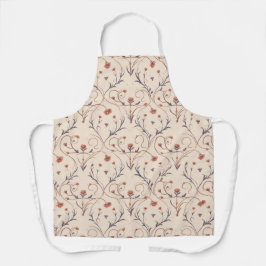 Amour Vine All-Over Print Apron, Medium Schürze