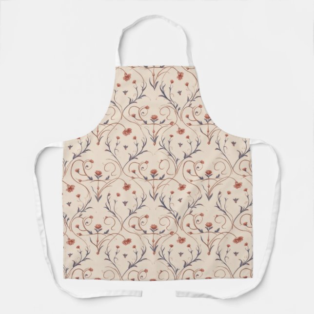 Amour Vine All-Over Print Apron, Medium Schürze (Vorderseite)