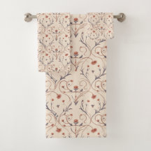 Amour Vine Towel Set