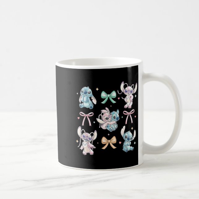 &amp; Angel Coquette Style Bows Valentine's Day  Kaffeetasse (Rechts)