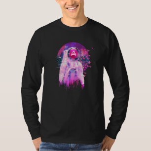 Amp Crypto Moon Man Space Dream Kryptowährung T-Shirt