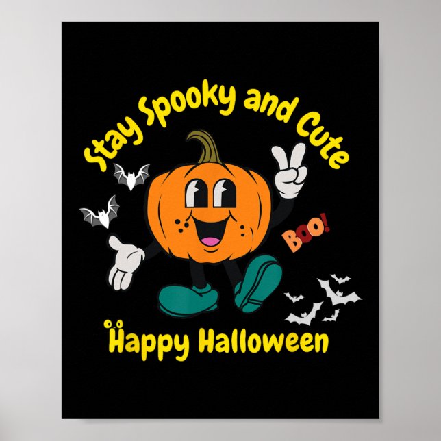 &amp; Niedlich Halloween Pumpkin Poster (Vorne)
