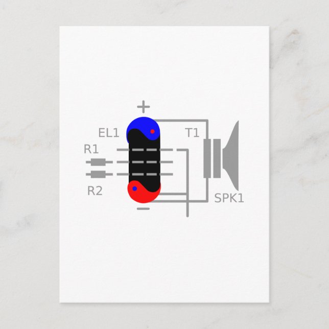 Amp Tube Postkarte (Vorderseite)
