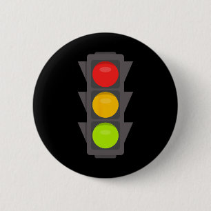 Ampel Halloween Kostüm Stopp Go Rot Gelb Button