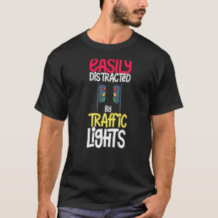 Ampel mit Schild rot-gelber Stopp-Ampel T-Shirt