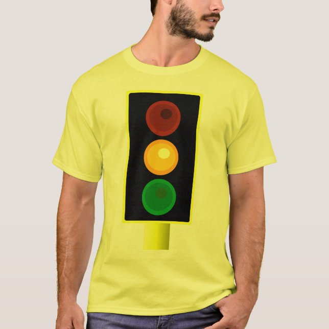 Ampel-Shirt der Männer orange T-Shirt (Vorderseite)