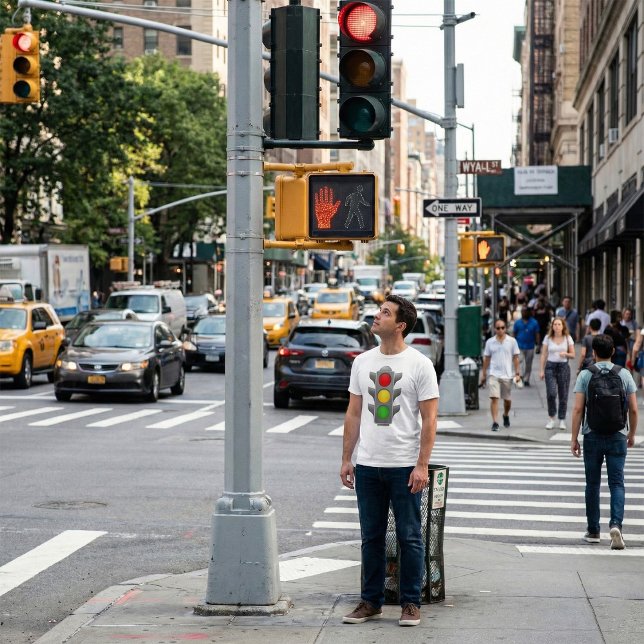 Ampelleuchten Rot-Gelb-Grün-Signal T-Shirt (Von Creator hochgeladen)